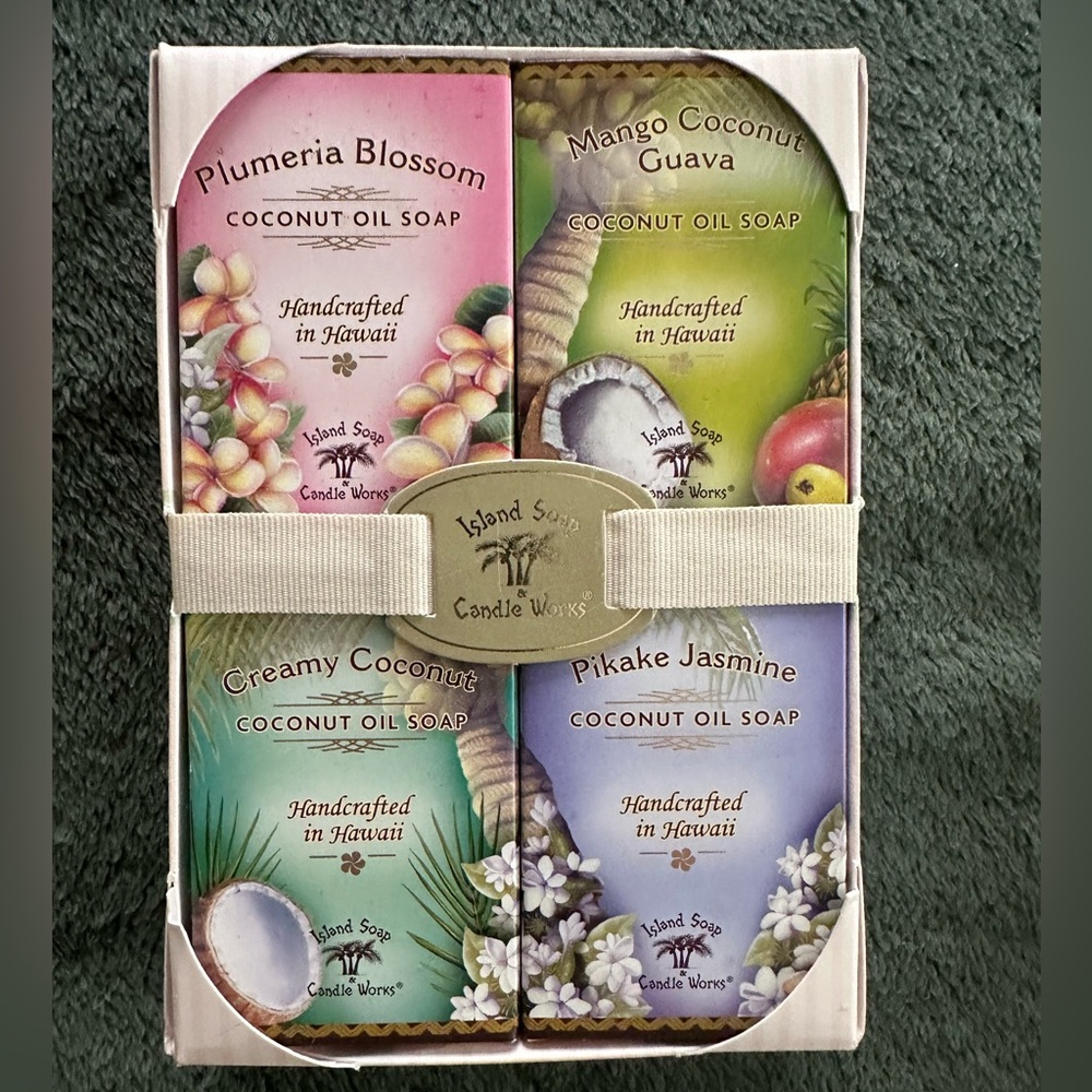 Handcrafted Coconut Oil Soap Set